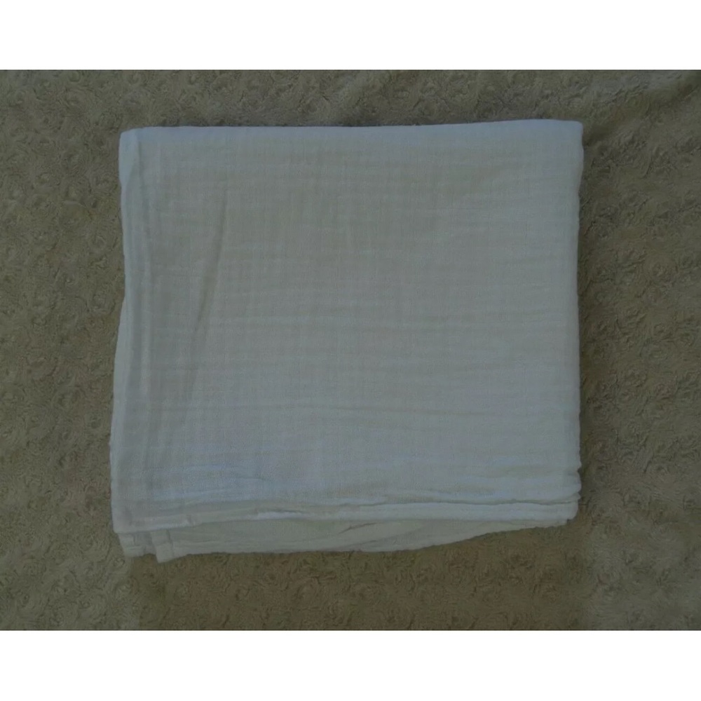 Swaddle Designs Solid White Baby Swaddle Blanket Muslin Cotton SwaddleDesigns